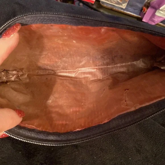 Vera Bradley vintage navy cosmetic bag - Picture 4 of 4